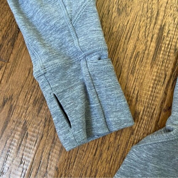 Lululemon Race Your Pace 1/2 ZipHeathered Slate size 12 - Picture 6 of 11